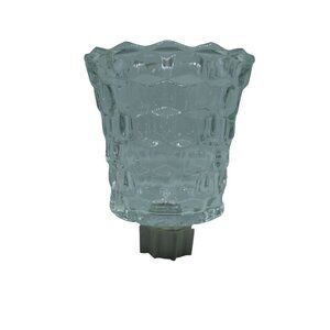 Vintage Homco Candle Holder Clear Glass Votive Cup 2.75"